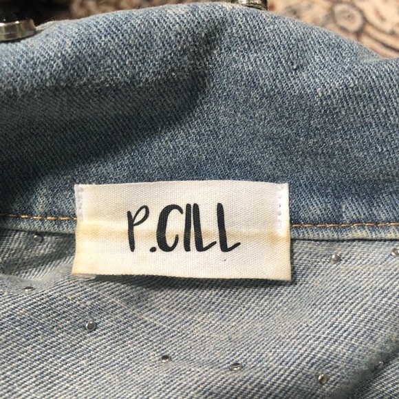 P Cill studded oversized denim jacket - Picture 4 of 5